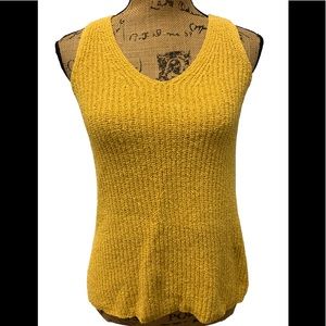 NWT Women’s mustard yellow, sleeveless A New Day Sweater